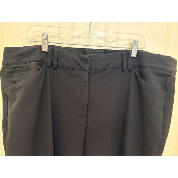 Lane Bryant Pants Womens 22 Black Stretch Wide Leg Office Career Work - Picture 3 of 5
